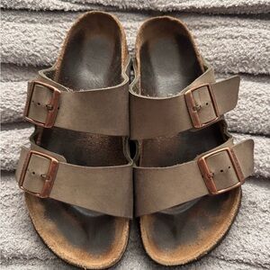 Brown Double Strap Birkenstocks